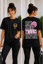 Unisex Oversize Tennis Printed T-Shirt 100% Cotton Tennis Themed Comfortable Fit Short Sleeve T-Shirt