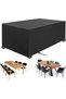 Outdoor Garden Furniture Cover - 242 x 162 100 cm 420D Oxford Cloth Table Dust Waterproof Tarpaulin Windproof