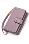 Women's zippered wallet coin pocket anti-theft.