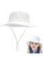 Baby sun hat - Children's Wide-brimmed beach UV protection Breathable Fits head circumference 48-50 cm Suitable for and outdoor play Unisex White