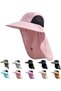 Sun hat with neck protection - UPF 50+ UV Wide brim, suitable for walking and fishing Unisex 1 piece