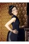 Vintage bridal hat royal blue European/American headdress. - 3