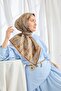 Twill Silk Scarf Ottoman Paisley Caramel