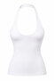 White Polyamide Halter Top - 3