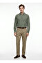 Khaki Men's Buttoned Tailored Fit Shirt Ace201262060 - 3