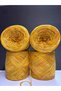 Yellow, Tile-Colored, Orange, Cream Silk Viscose Blend (6 Layers of Yarn) (Summer, Seasonal) Knitting Yarn 200Gr - 2