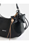 Women Black Plain Messenger Bag - 2