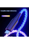 1m MULTI RGB 66W 6A Fast Charging USB Type C Cable Colorful Streamer Glowing Line for Redim... - 4