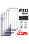 Tempered glass 4 Pieces Galaxy S25 4Pcs Full Cover Tempered Glass for S24 S23 Ultra S22 S21 Plus S