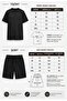 Unisex Balance Printed Oversize Men's T-Shirt Shorts Set - 2