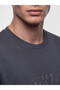 Peak New Season Anthracite Crew Neck Printed Men's Sweatshirt - 3