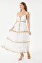 White Lace Dress with Elastic Back and Ribbon Detail, Lined, Long Strap, Sizes 38 - 42 - 2