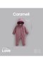 Barbosa 3 Threaded Embroidered Hooded Stylish Baby Girl Jumpsuit (1-3 Months/3-6 Months/6-9 Months/9-12 Months)-Plum