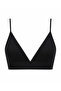 Seamless/No-Seam Underwire Covered Triangle Strap Knitted Bra - 4