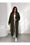 Women's Shawl Collar Oversized Knitwear and Bearded Furry Cardigan - 5
