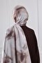 Antique Floral Patterned Soft Shawl Mink - 2