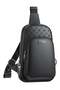Fingerprint Reader Metal Lock Safety Precaution Leather Shoulder Bag Wb58