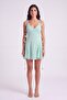 Floral Strap Chiffon Mini Melanie Dress Turquoise - 2