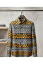 Long Sleeve Circle Patterned Cotton Fabric Regular Fit Men's Shirt - 5