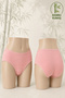 Women's Bamboo Ribbed Bato Panties 3 Pieces High Waist Soft Flexible Comfortable-2409 - 6