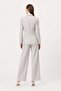 Double-Breasted Closure Blazer Jacket Trousers Woven Bottom - Top Set - 6