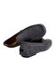 Gray Color Laceless Genuine Suede Leather Men's Shoes - 2