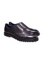 Black Color Lace-Up Genuine Leather Men's Shoes