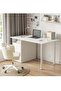 Modern Design Computer Desk Simple Rectangular Writing Study Table with Storage Drawers Workstation Table for Bedroom Home Office 120x48x73 cm - 3