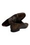 Brown Laceless Genuine Leather Men's Shoes - 2
