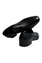 Black Color Laceless Genuine Leather Men's Shoes - 2