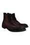 Brown Laceless Genuine Suede Leather Men's Boots