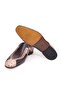 Beige Color Laceless Genuine Leather Men's Shoes - 3