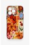 iPhone 14 Pro Max Compatible Orange Lily Pattern Silicone Case - 2