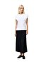 Women Pleated Solid Midi Skirt