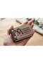 👑   Mini Pocket Notebook with Wooden Cover, Leather Detail, Laser Engraved Gift - 2