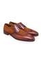 Brown Lace-Up Genuine Leather Sole Men's Shoes