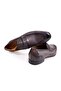 Gray Color Laceless Genuine Leather Men's Shoes - 2