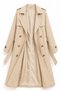 Lined Belted Double Button Trench Coat - 4