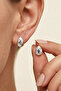 Silver Color Modern Themed Minimal 3-Piece Earring Set - 3