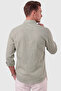 Men's Khaki Relaxed Fit Linen Look 100% Cotton Summer Shirt 2602628 - 4