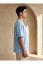 Oversize Camel and Desert Themed Graphic Printed Crew Neck Short Sleeve T-Shirt - 2