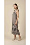Rose Patterned Shoulder Tie 100% Linen Jumpsuit - 2