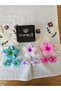 Set of 3 White Purple Ombre Lotus Flower Hair Clips - Beach Hawaiian Flower Hair Clip Set - 4