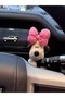 Car Interior Steering Wheel and Signal Lever Plush Ornament - Dog Car Accessory - 2