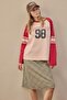 Oversize Crew Neck Printed Long Sleeve T-Shirt I2917Ax26Au - 3