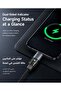 100W USB-C to USB-C Fast Charging Cable, 1.2M, Transparent Blue, LED Light - 3