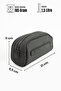 Mega 433 Men's Hand Portfolio Handbag Clutch Bag Shaving Bag Gray Black - 6