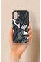 iPhone 16 Plus Compatible Geometric Block Pattern Silicone Case - 4