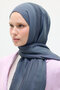 Naia Jacquard Shawl Stripe Pattern - Anthracite - 3