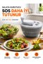 Practical Salad Dehydrator Manual Vegetable and Greenery Drying Apparatus with Large Transparent Container